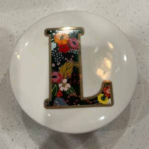 Mia Charro L floral trinket dish